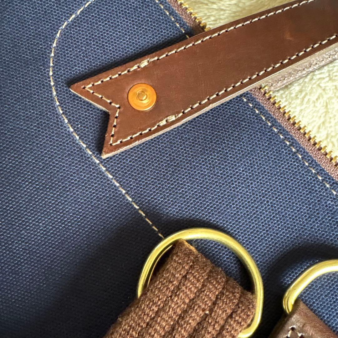 BEERBELLY ビアベリー 2WAY トートバッグ キャンバス×本革