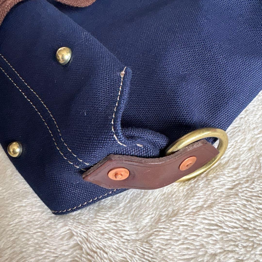 BEERBELLY ビアベリー 2WAY トートバッグ キャンバス×本革