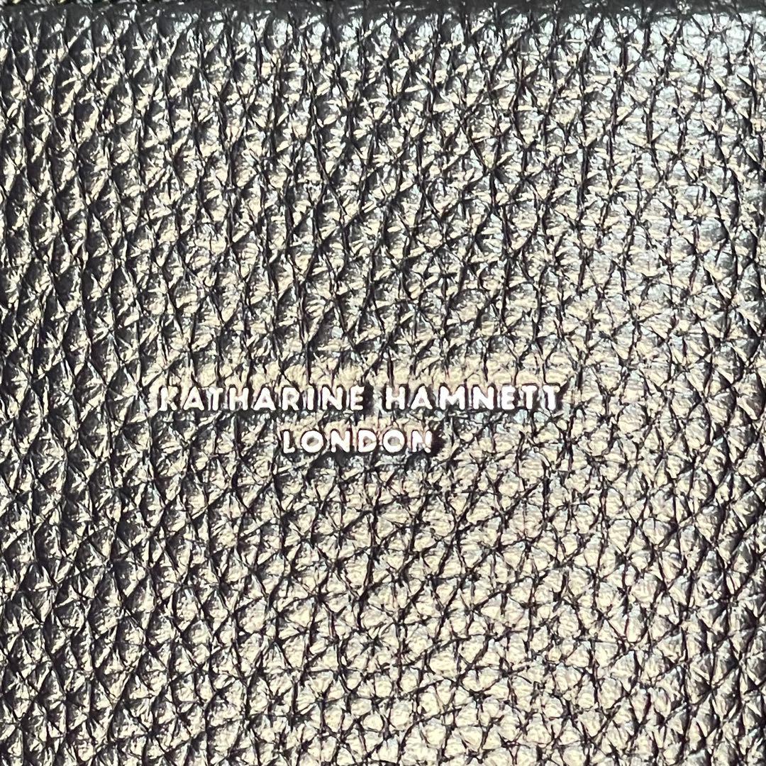 キャサリンハムネット シボ革 トート ビジネスバッグ 大容量 A4可