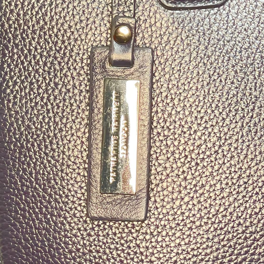 キャサリンハムネット シボ革 トート ビジネスバッグ 大容量 A4可