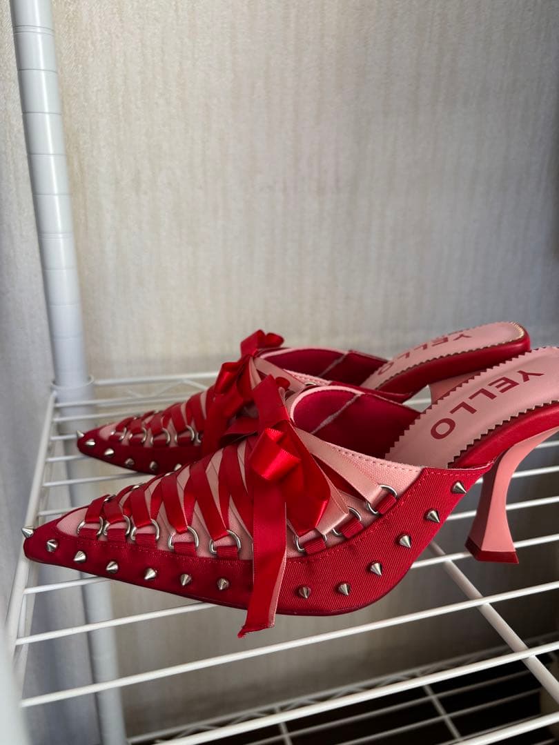 美品 YELLO スニーカーミュール ソックス付