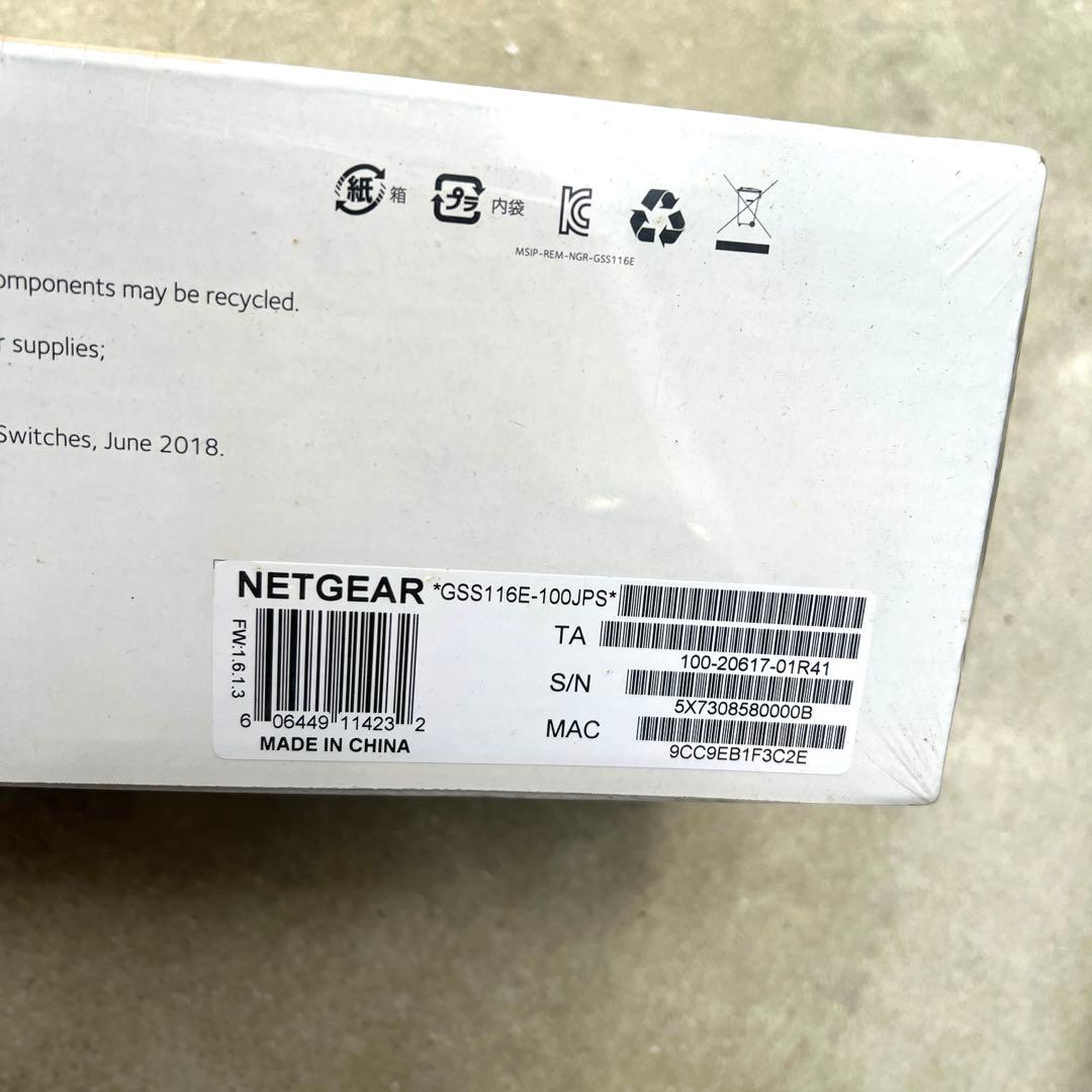 ルーター・ネットワーク機器 NETGEAR GSS116E-100JPS