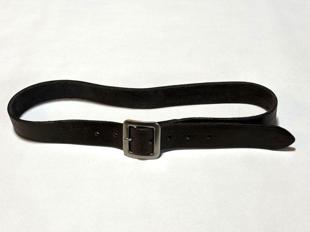 RRL ハンドバーニッシュド レザー ベルト