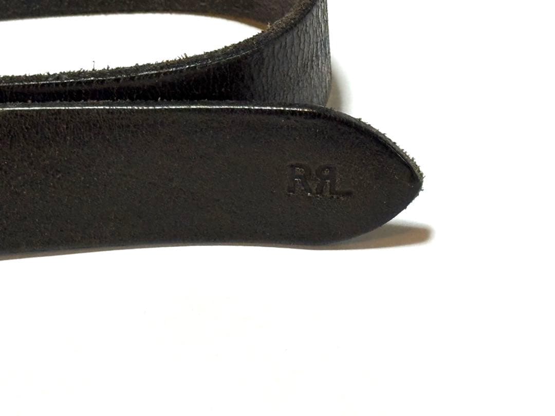 RRL ハンドバーニッシュド レザー ベルト