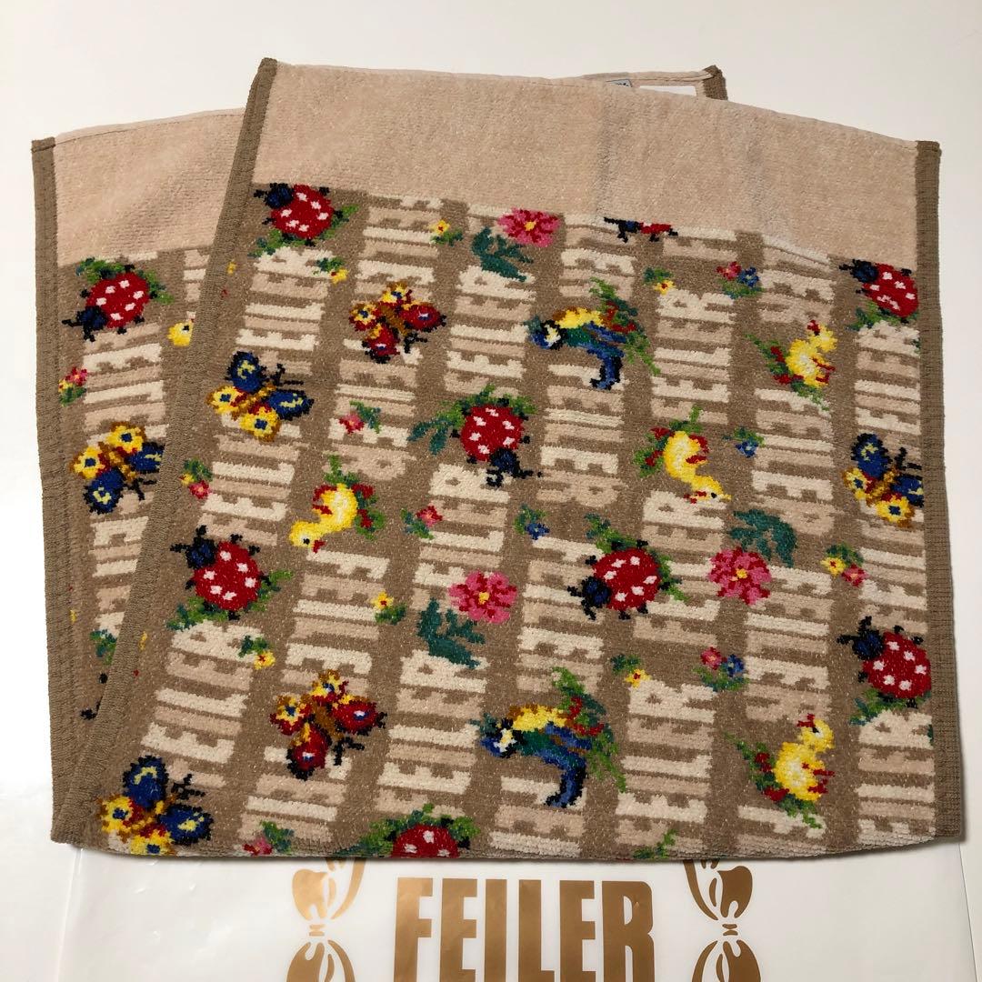 フェイラーアンドハイジ フェイスタオル ベージュ