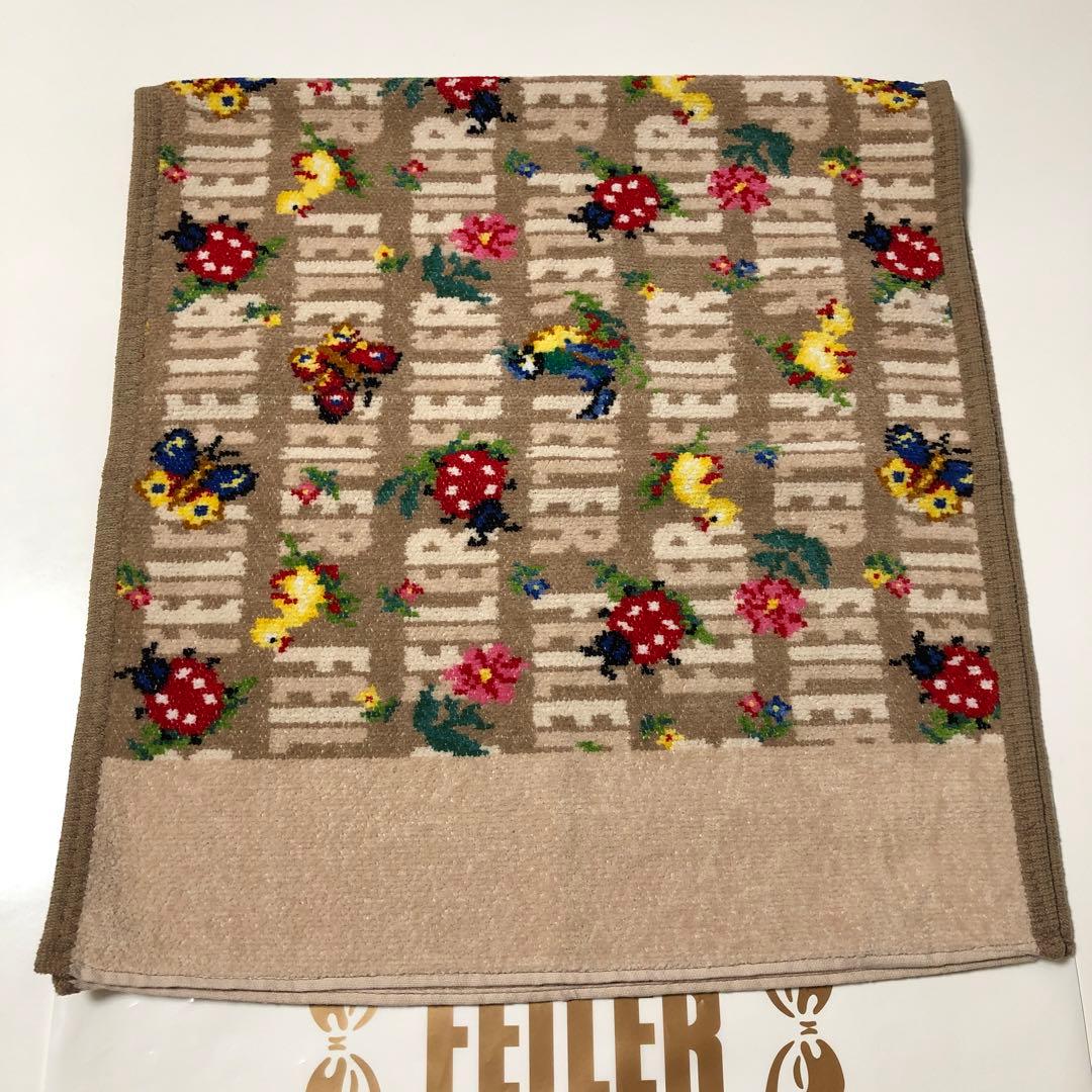 フェイラーアンドハイジ フェイスタオル ベージュ