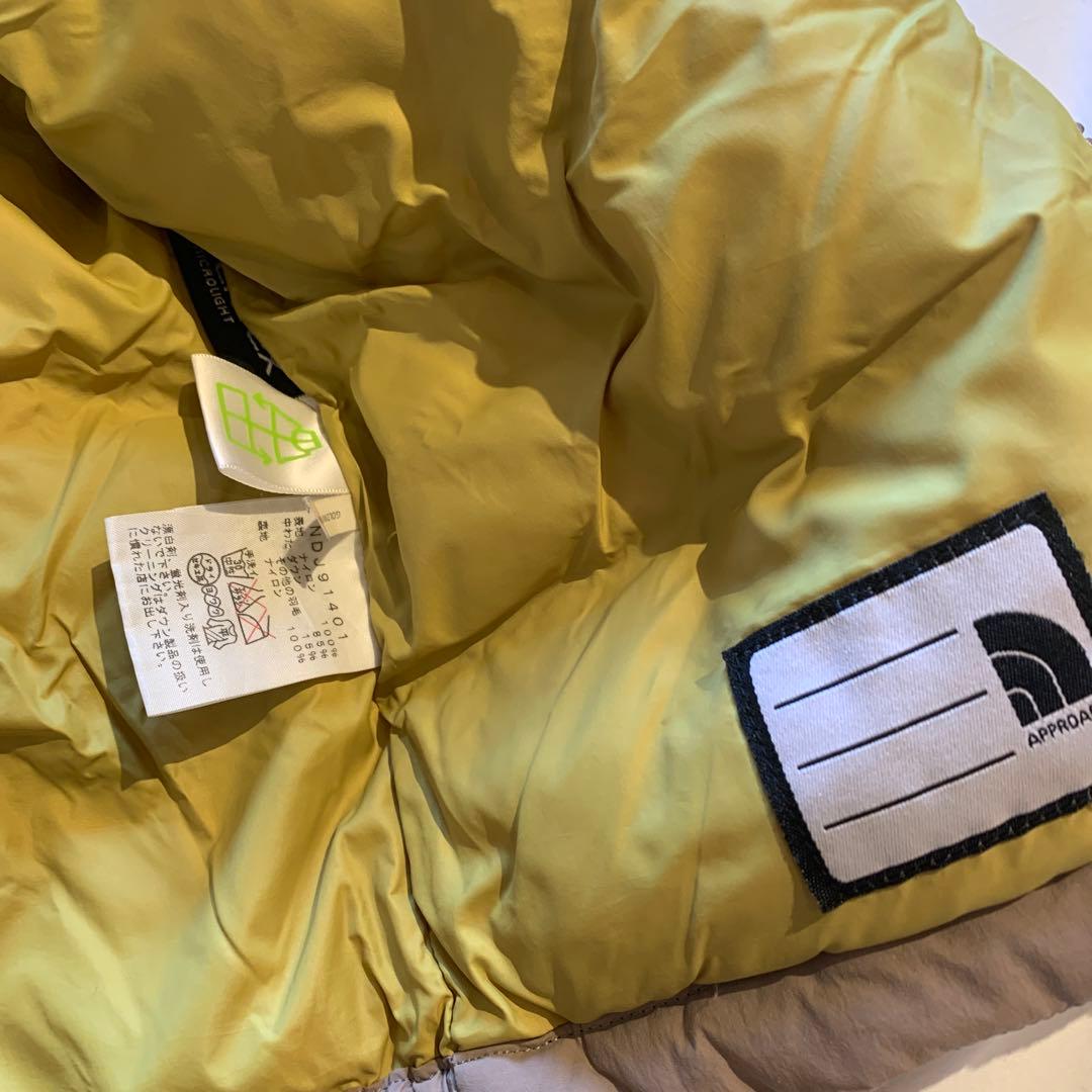 美品 ノースフェイス 110cm ダウンジャケット NORTHFACE ベージュ