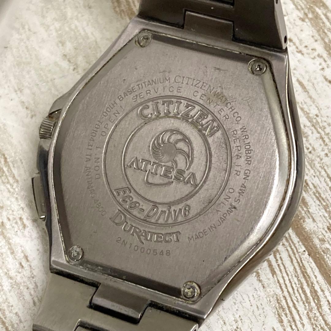 rw-2186) CITIZEN ATTESA 腕時計 電波ソーラー アナログ