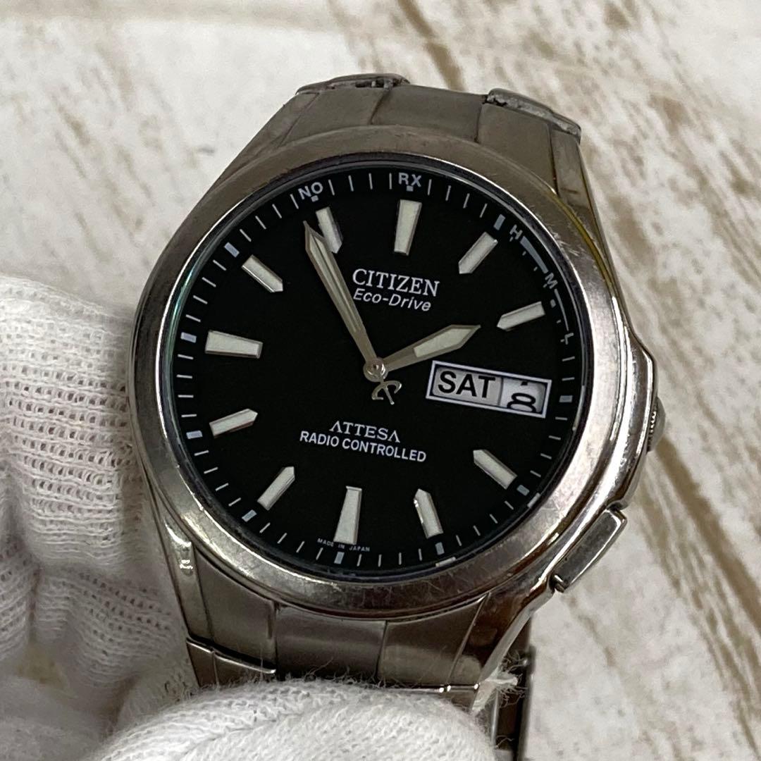 rw-2186) CITIZEN ATTESA 腕時計 電波ソーラー アナログ