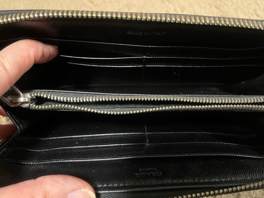 ヤスPRADA 長財布 テッサUTO 黒