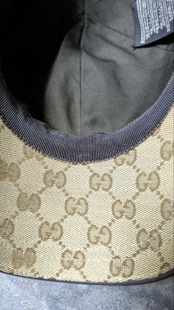 GUCCI ベージュ GGパターン キャップ