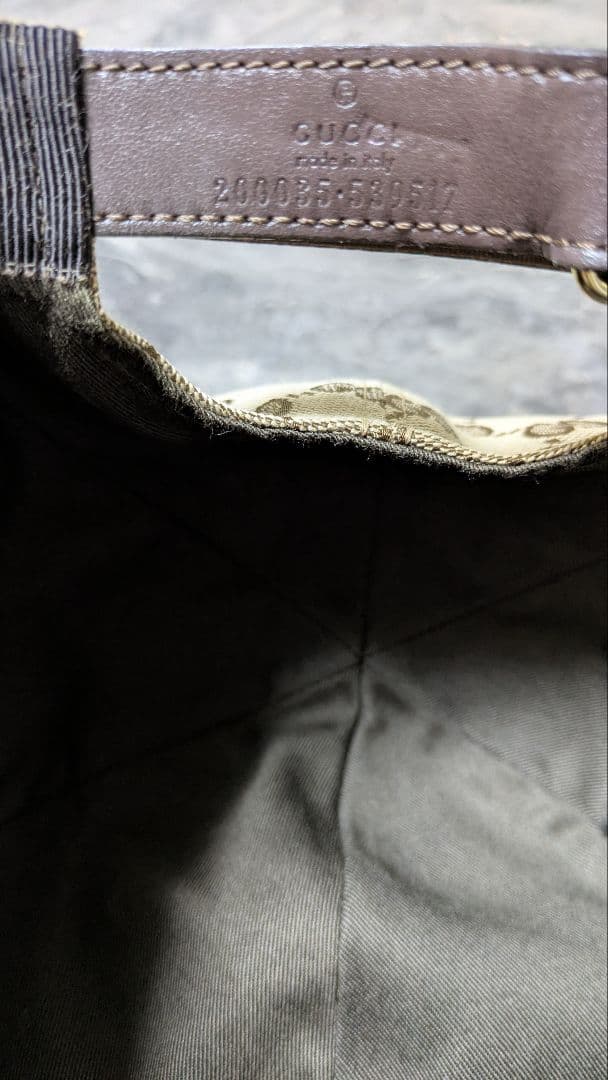 GUCCI ベージュ GGパターン キャップ