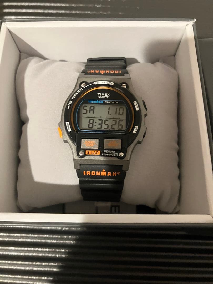 TIMEX IRONMAN デジタル腕時計 ブラック 8lap