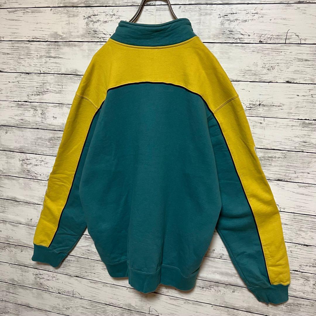 2015【入手困難】シュプリーム♤刺繍ビッグロゴハーフジップスウェット　即完売品