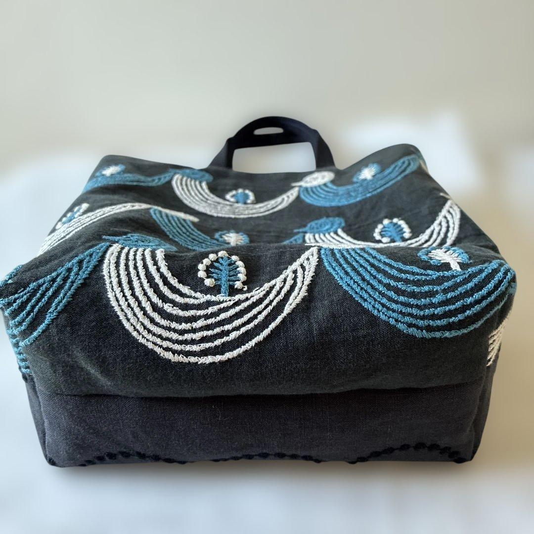 ミナペルホネン 生地使用　twitter/タンバリン　お散歩トートバッグ