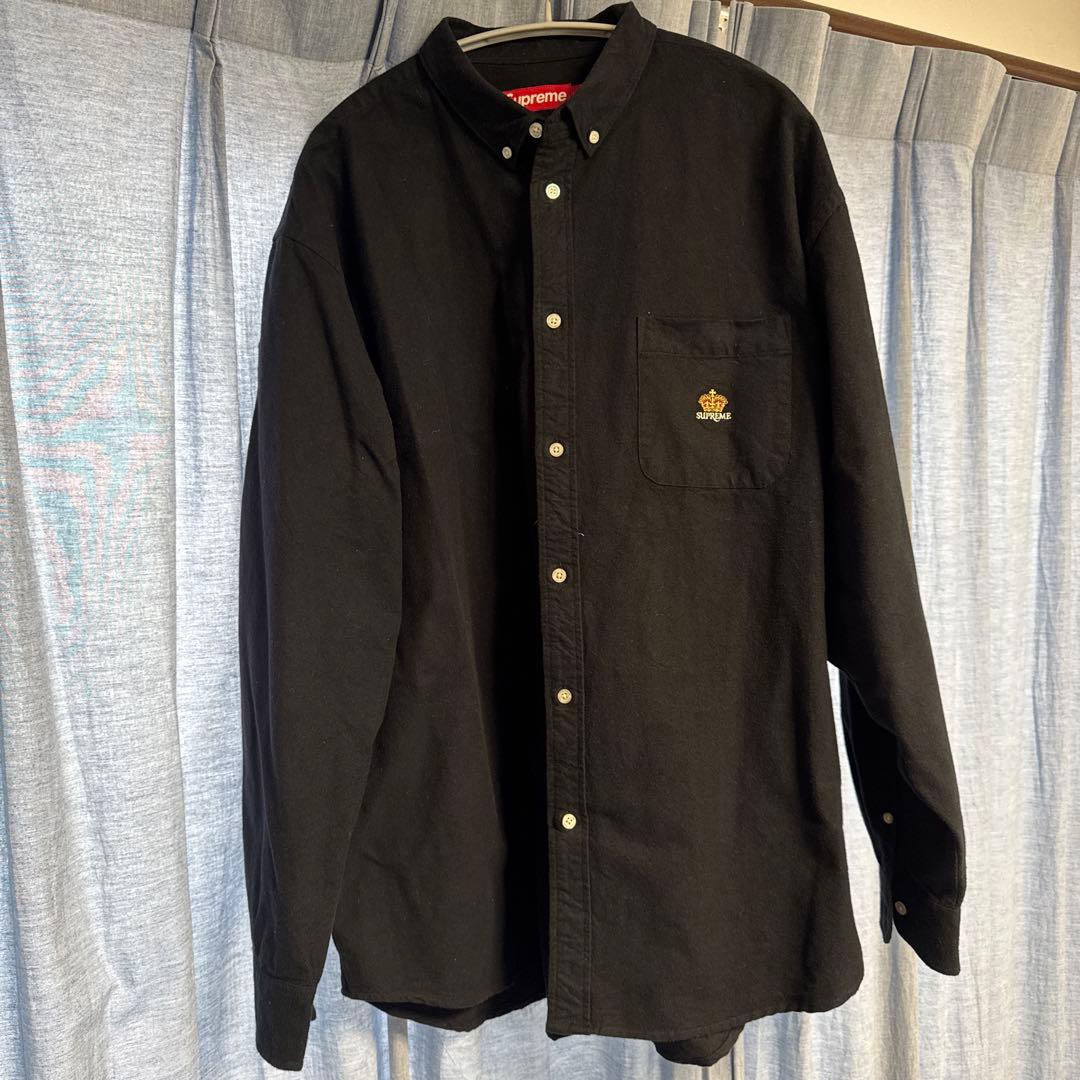 SUPREME 2024fw ルーズフィット　フランネル　オクフォードシャツ