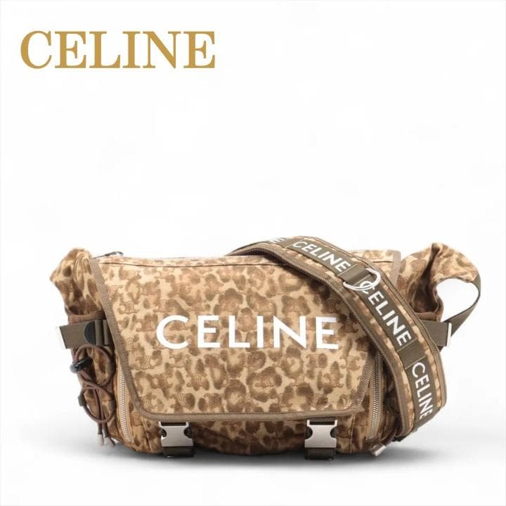 CELINE セリーヌ ロゴ トレッキングメッセンジャー キャンバス