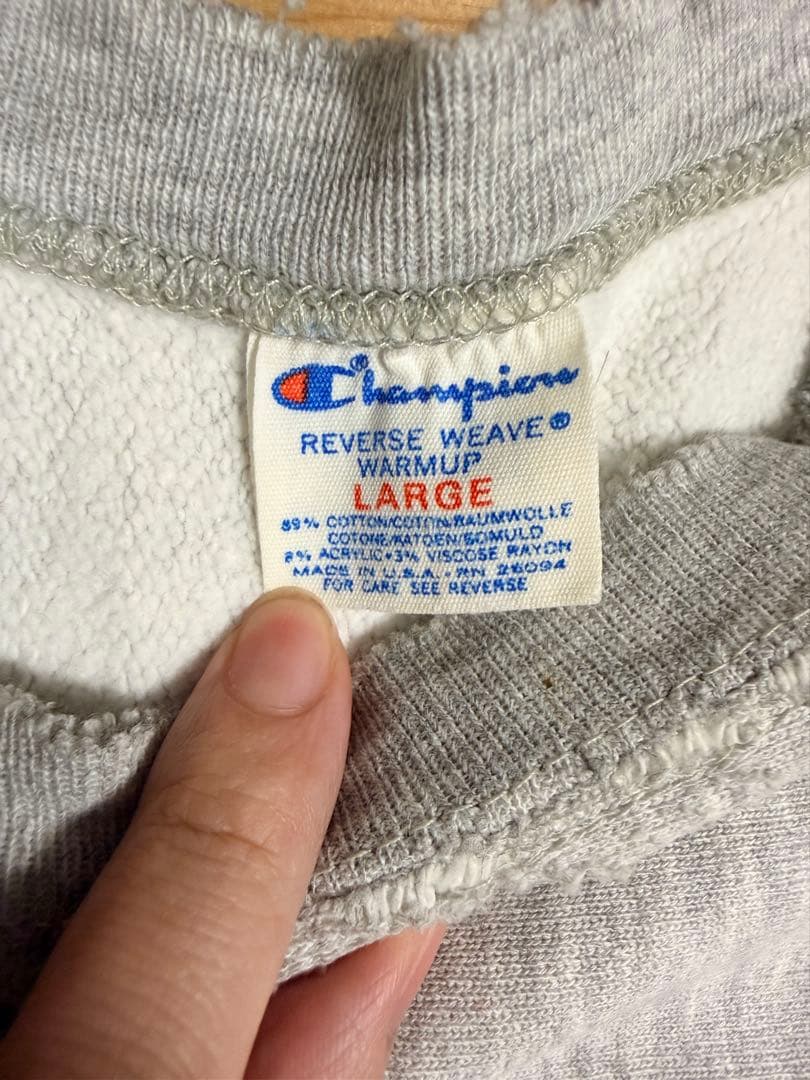 希少 80s USA製 チャンピオン リバースウィーブ IOWA L トリコタグ