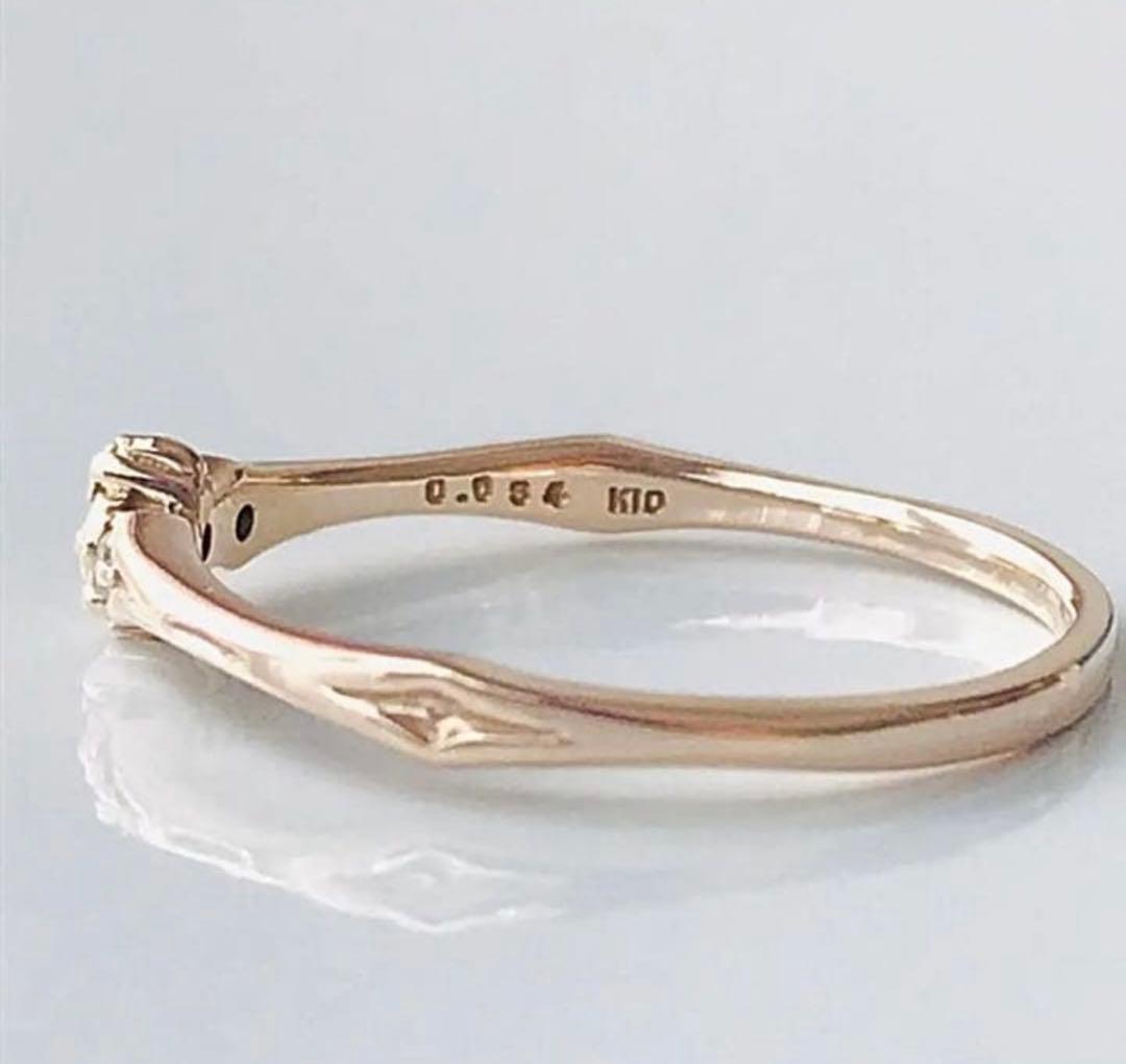 きなこ様【毎日発送】agete YG10K ダイヤモンドリング #11