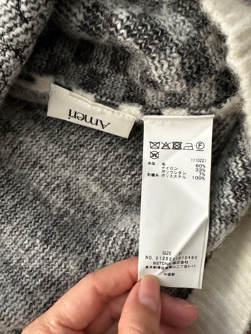 トップス NEWS PAPER JACQUARED KNIT TOP Ameri