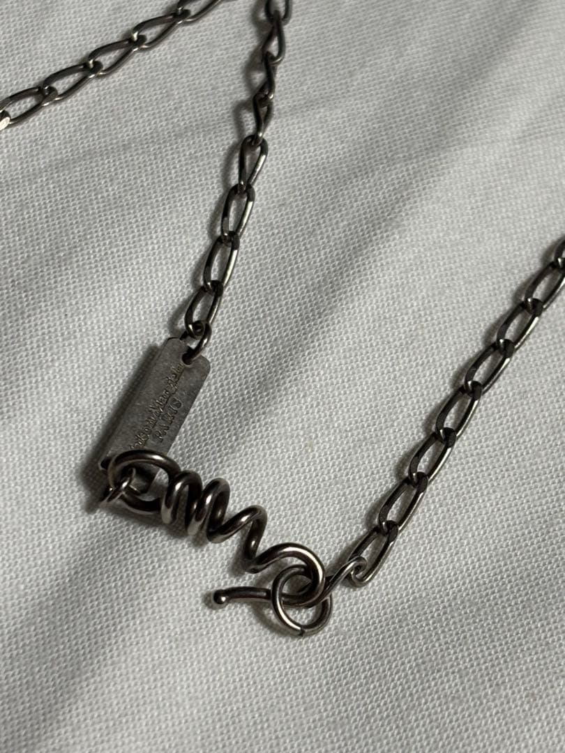 マルジェラ ハートチャーム シルバー チェーンネックレス silver925