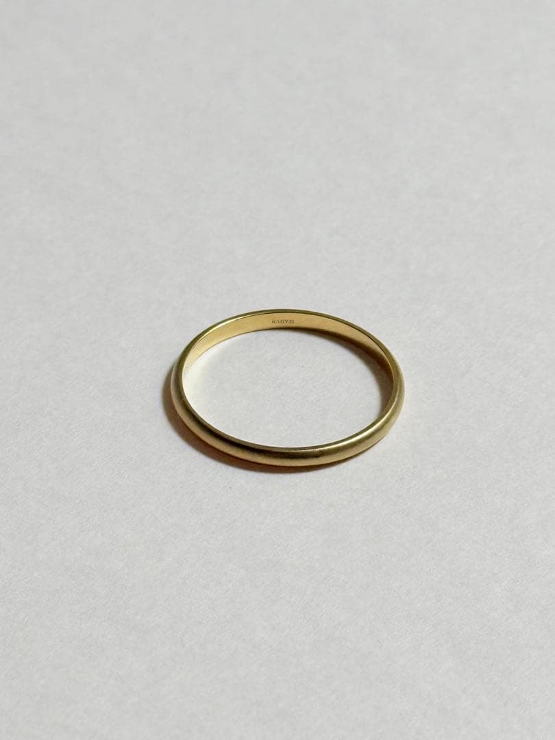 K10 リング　18号　梨地　シンプル