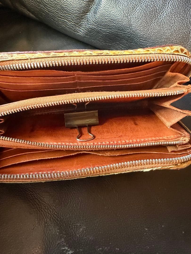 t*s様 アルズニ　長財布　フルパイソ　ラウンドファスナー　激渋　ライダース