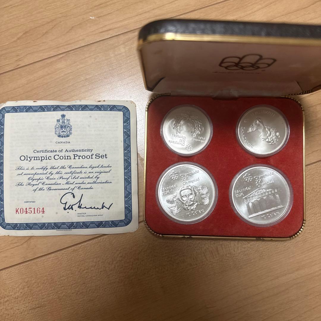 た*つ様 1976年 モントリオール五輪 記念銀貨 4枚セット【総銀量約145g