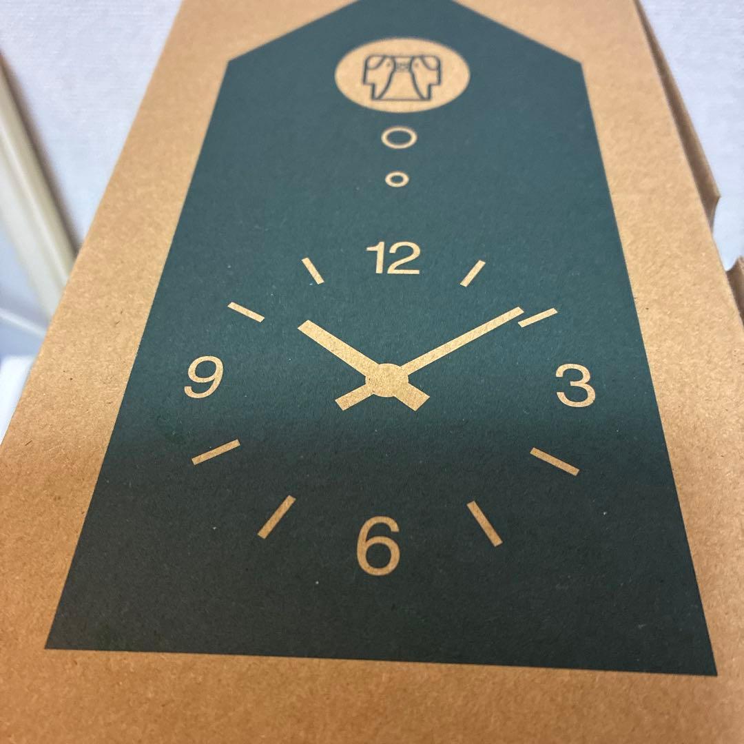 無印良品　鳩時計　グリーン色　新品未開封　一年前に購入