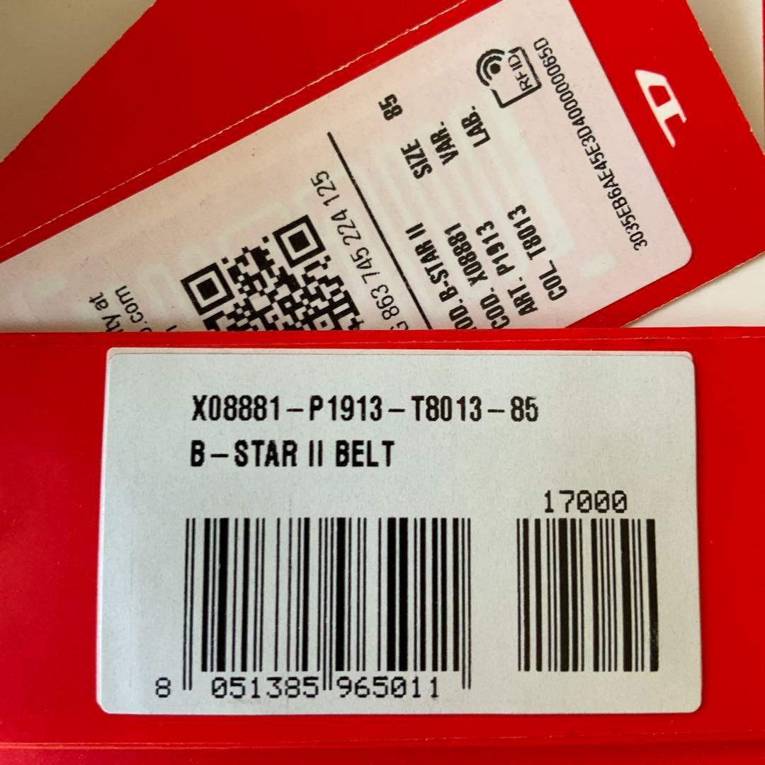 新品　ディーゼル　B-STARⅡ　ベルト　85　X08881　ブラック