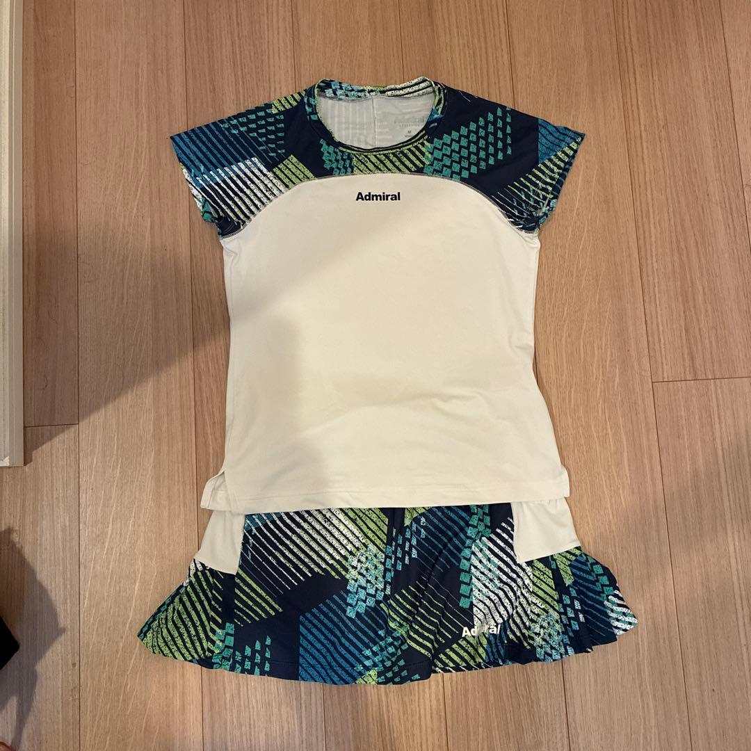 Admiral アドミラル　テニスシャツ& スコート　2点セット　2回着用の美品