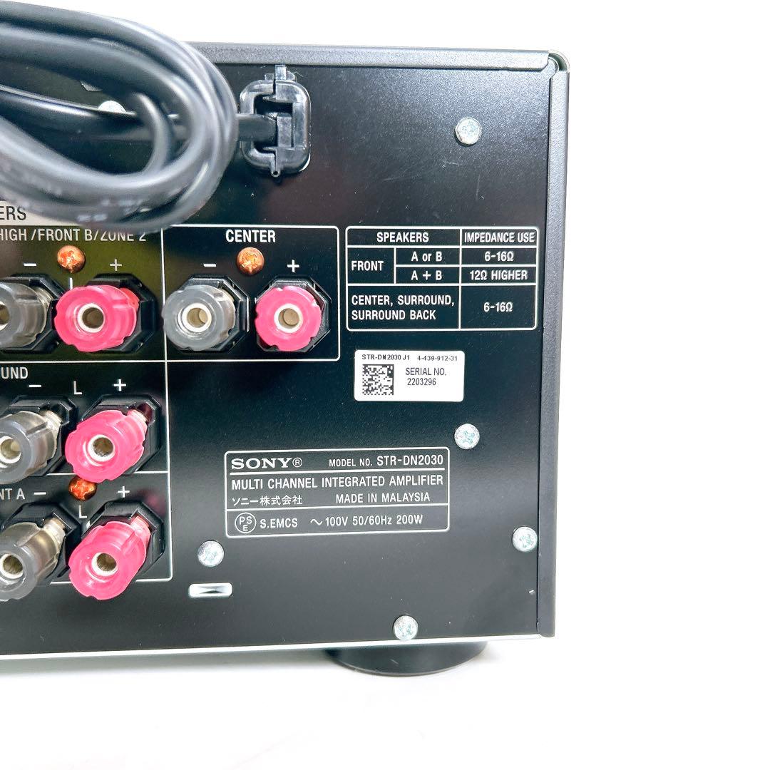 【美品】SONY マルチチャンネルインテグレートアンプ STR-DN2030
