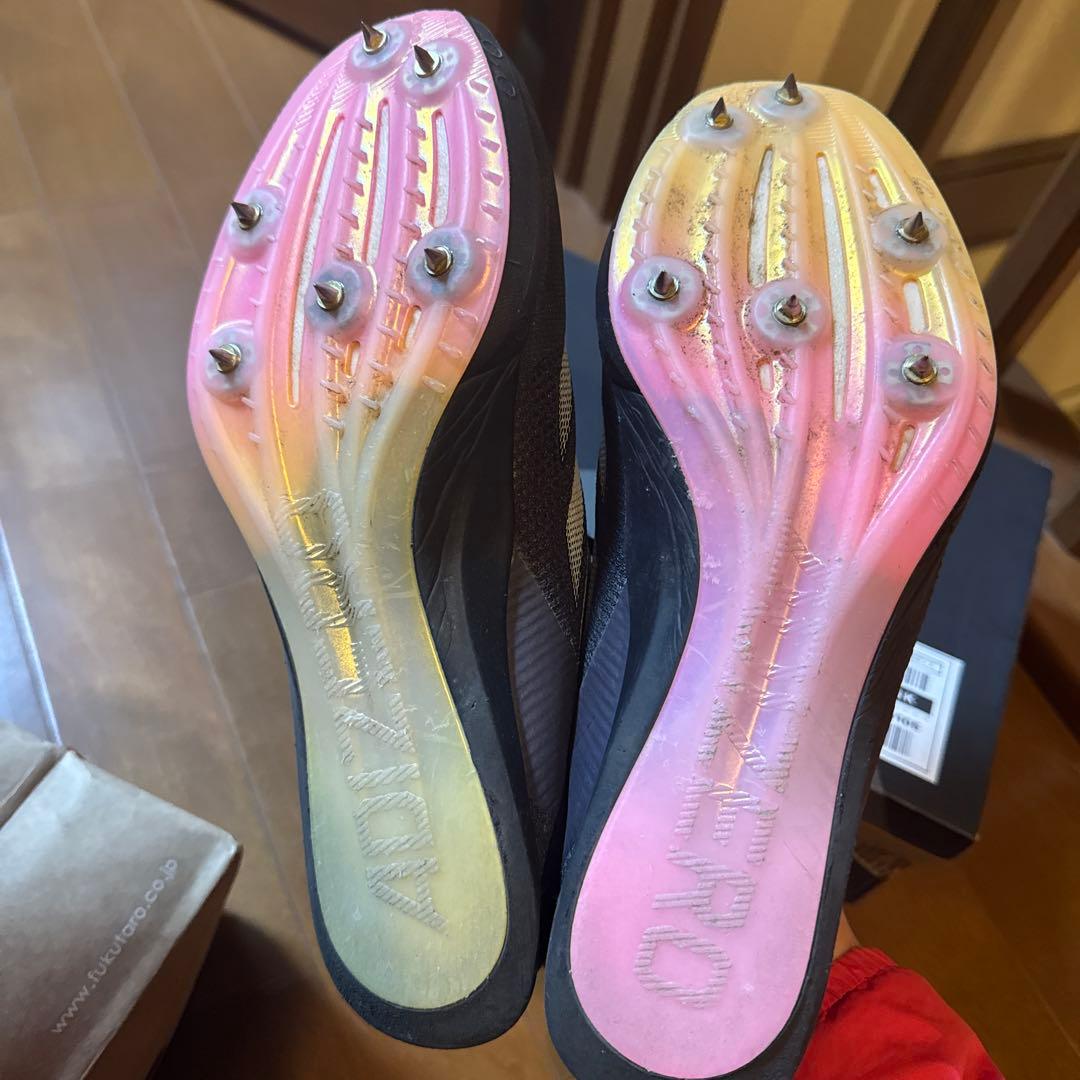 adizero フィネス 27cm スパイクシューズ ブラック