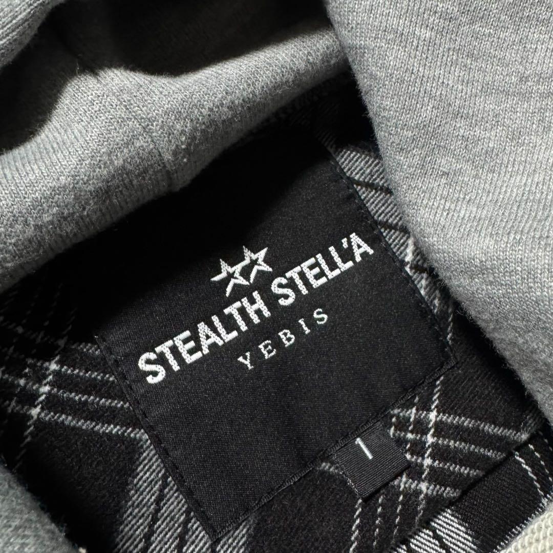 1777◆ステルスステラ 異素材ドッキングパーカー アシンメトリー