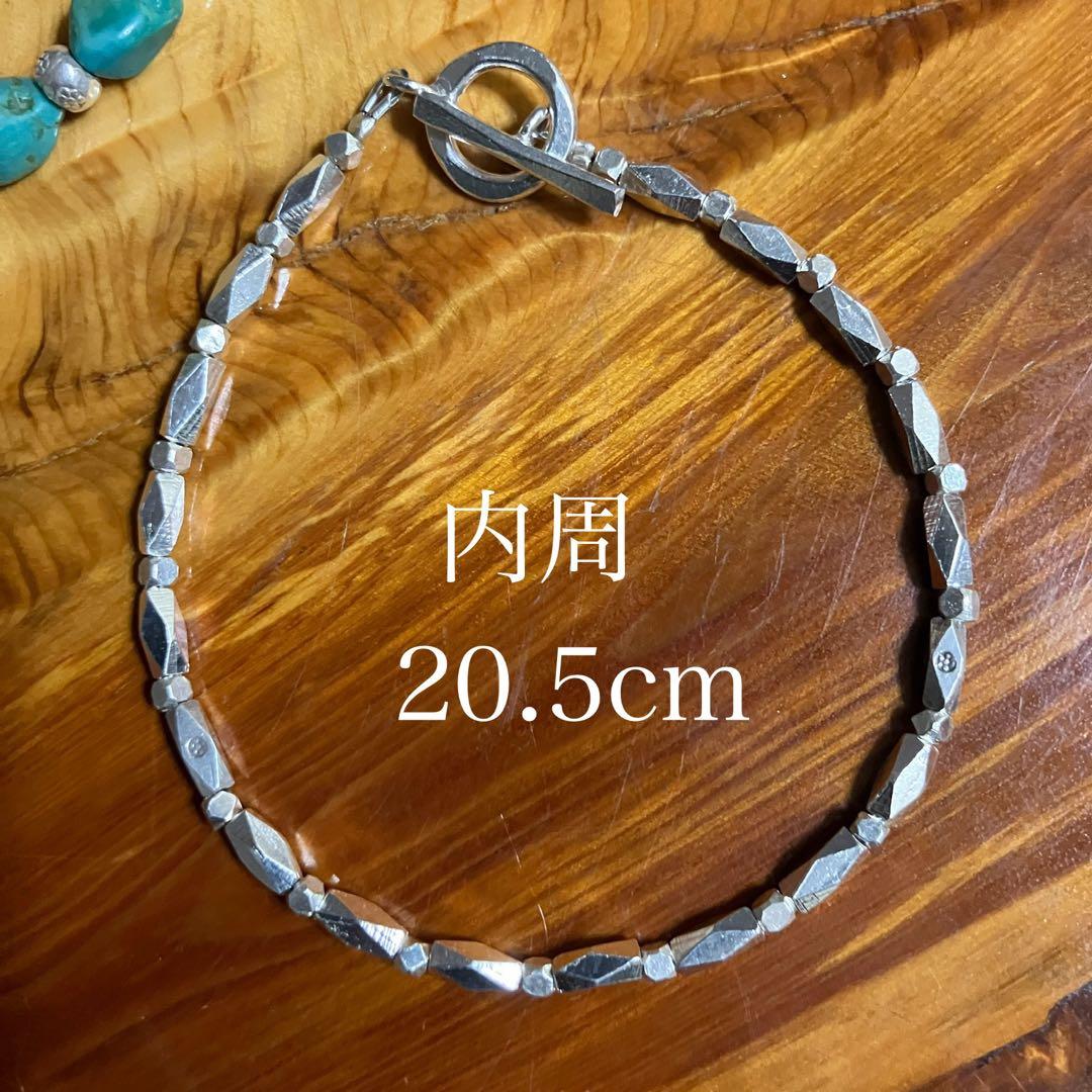 ケラ様御専用　天然ターコイズとカレンシルバーネックレス，ブレスレット2点