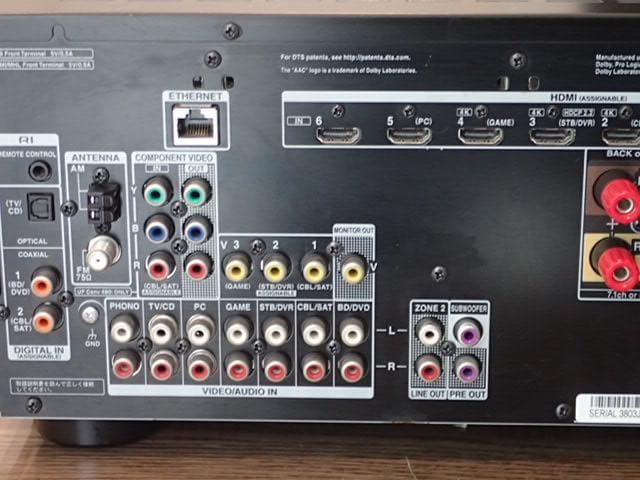 美品ONKYO AVアンプ TX-NR636リモコン付き　微難ありですが快調動作