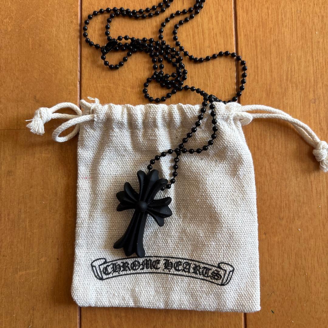 【完売品】chrome hearts ラバーネックレス ブラック