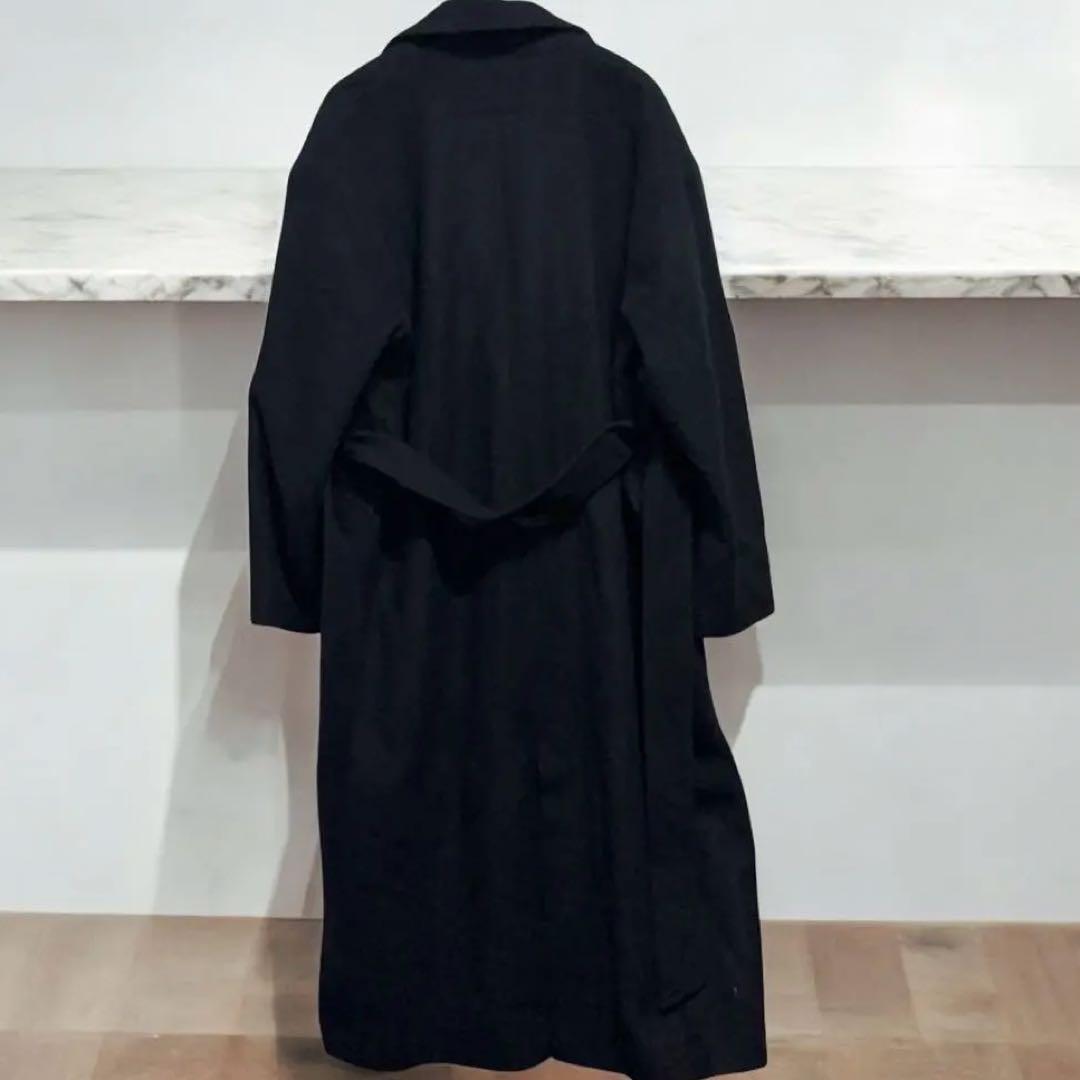 新品 タグ付き ROSSO ブラック カシミヤ混 チェスターコート