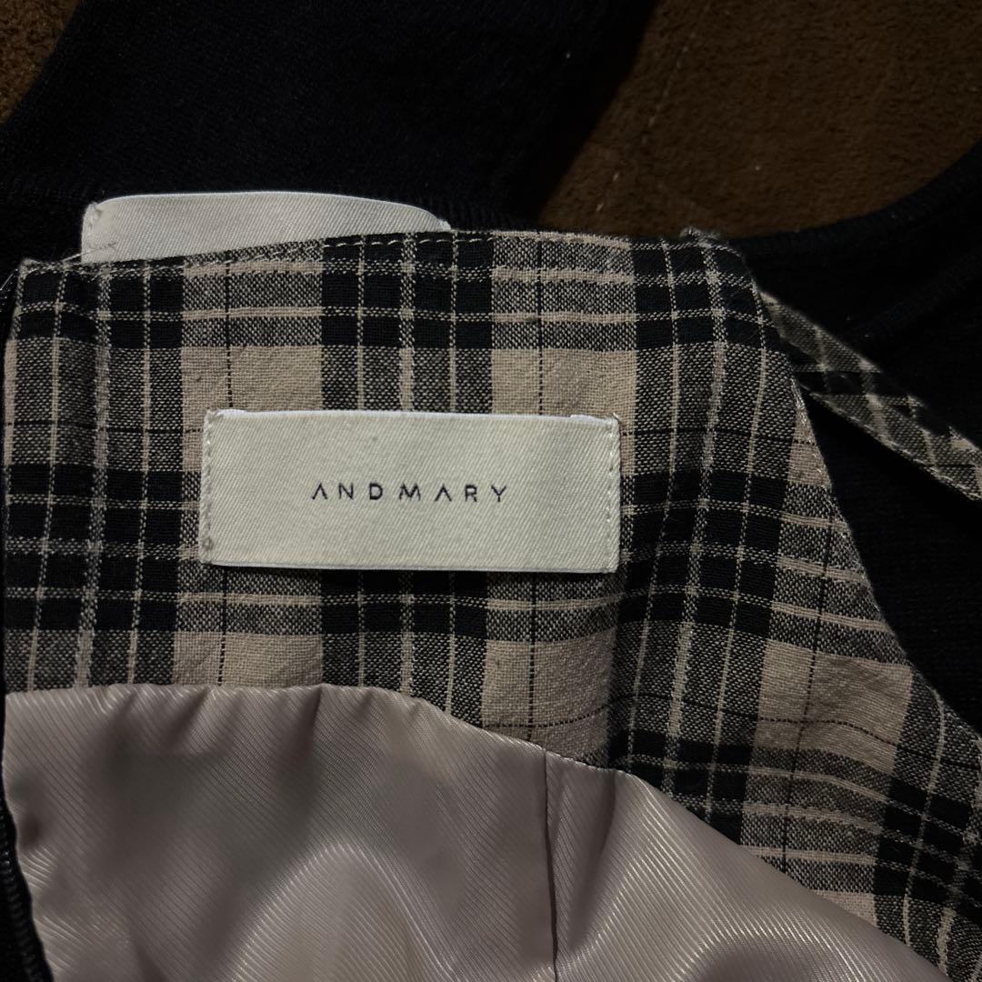 andmary Aine set mini dress beige Sサイズ