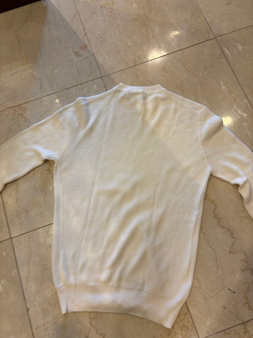 LOLO PIANAシルク55%コットン45%ホワイト セーター サイズ42