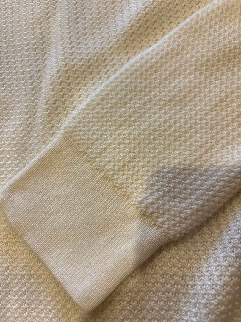 LOLO PIANAシルク55%コットン45%ホワイト セーター サイズ42