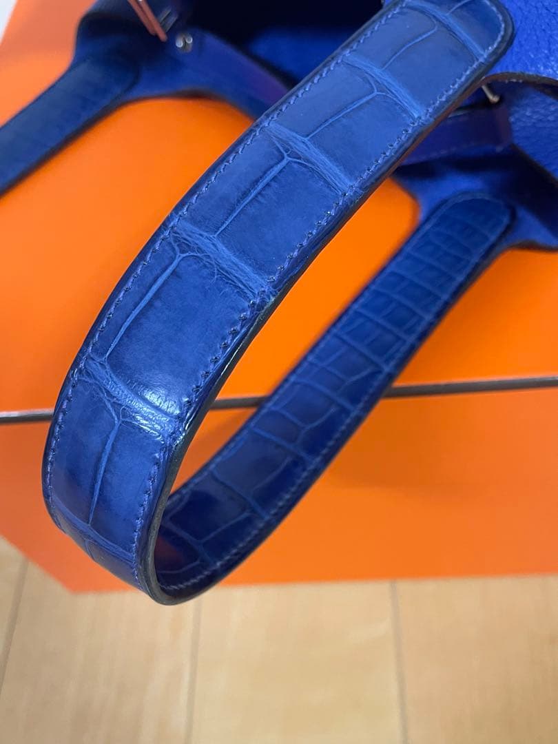 エルメス アリゲーターハンドルピコタンMM