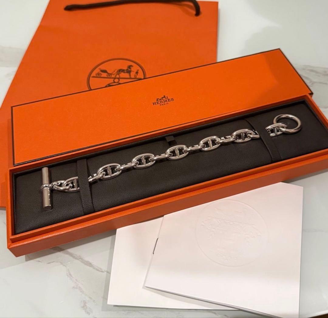 正規品 HERMES シェーヌダンクル GM13ブレスレット