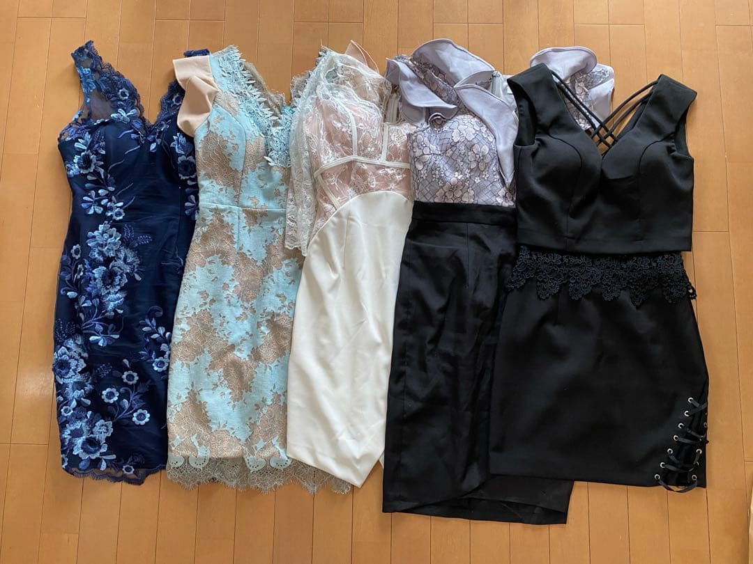 スナック　キャバ　ドレスまとめ売り　5着