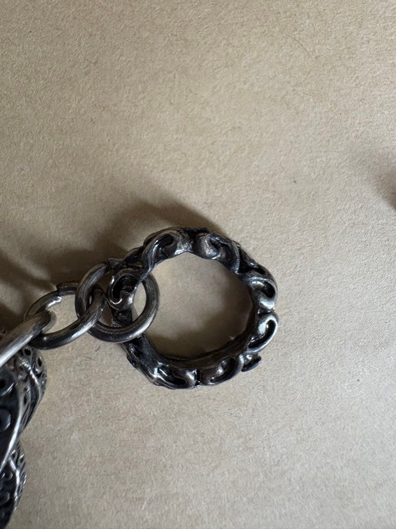 シルバーリンクチェーン　ブレスレット　silver