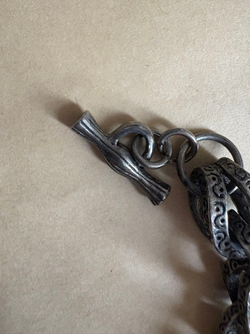 シルバーリンクチェーン　ブレスレット　silver