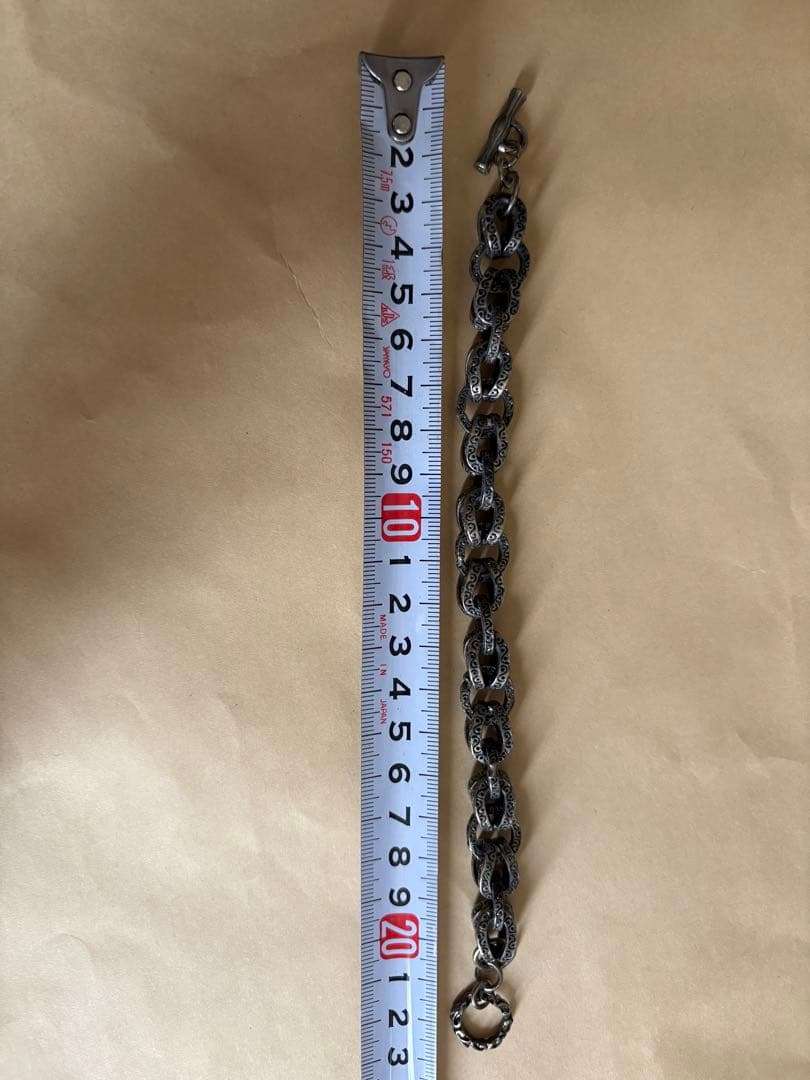 シルバーリンクチェーン　ブレスレット　silver