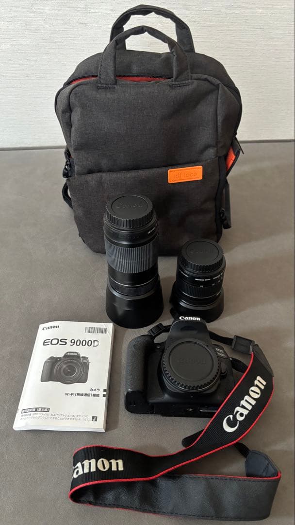 Canon EOS 9000D ダブルズームキット＋バッグ付き｜動作良好・美品