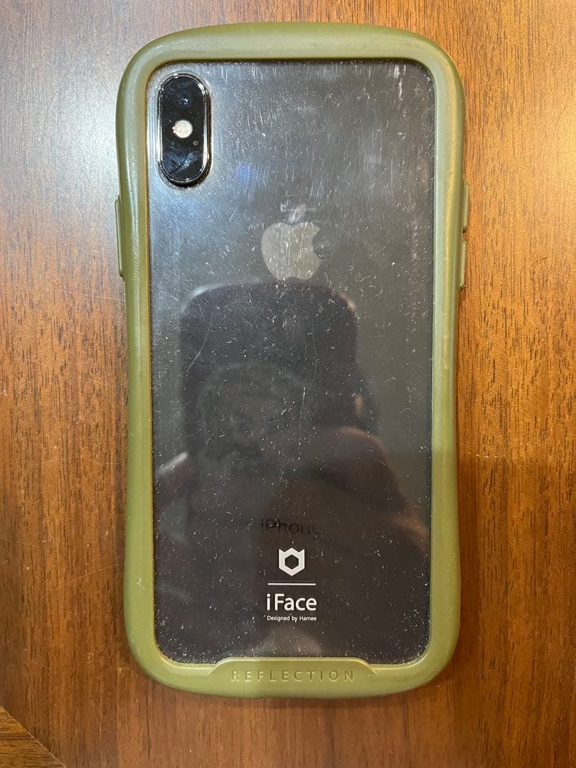 iPhone X 本体 iFaceケース付き グリーン