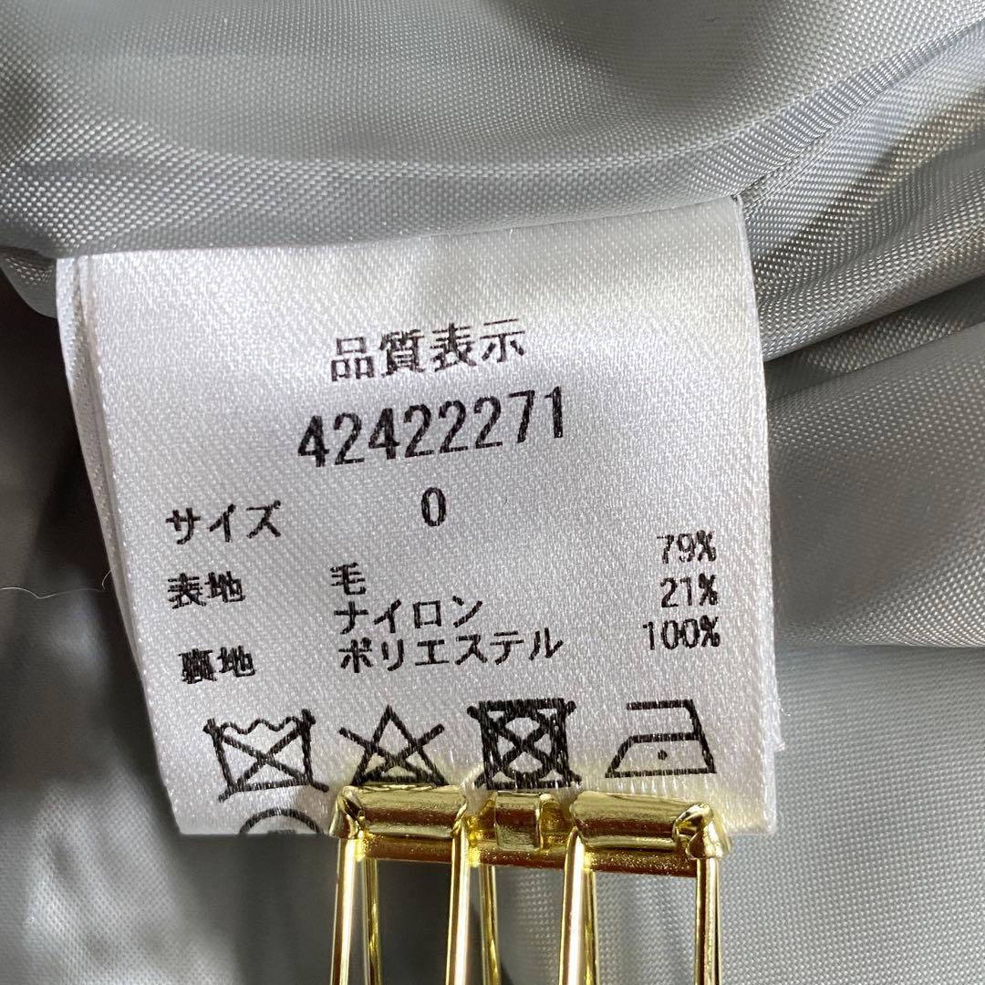 完売品♡ジャスグリッティ ウール パールボタンチェスターコート バックベルト